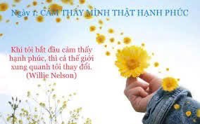 Cảm thấy mình thật hạnh phúc