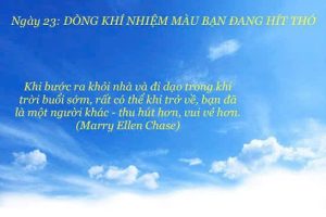 Dòng khí nhiệm màu tôi đang hít thở